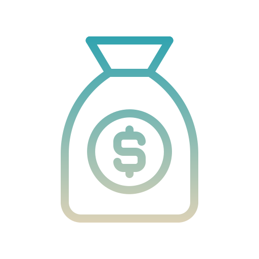 bolsa de dinero icono gratis