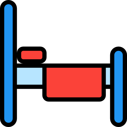 cama de hospital icono gratis