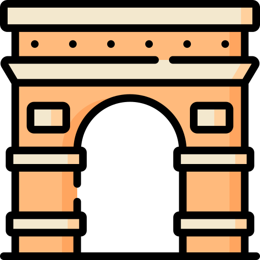 arco del triunfo icono gratis