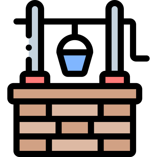 Water well Detailed Rounded Lineal color icon