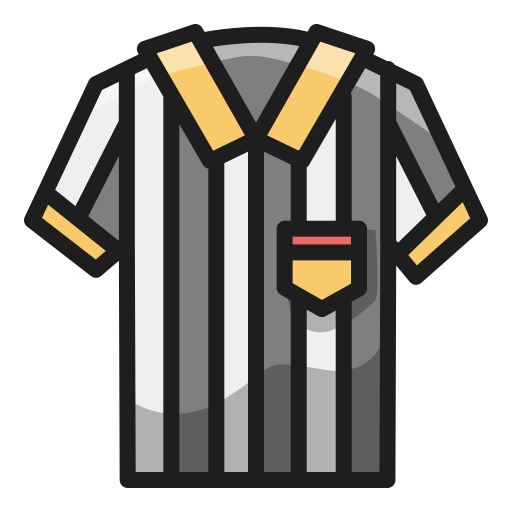 Referee shirt uniform icon Royalty Free Vector Image