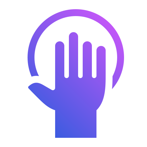 Hand Generic Flat Gradient icon