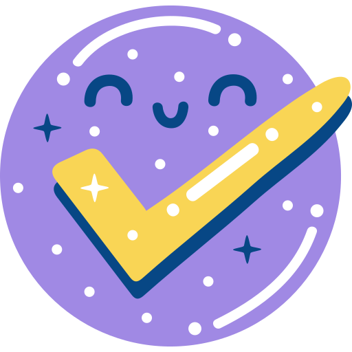 Checked free sticker Checked free sticker