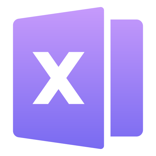 Excel Generic Flat Gradient icon