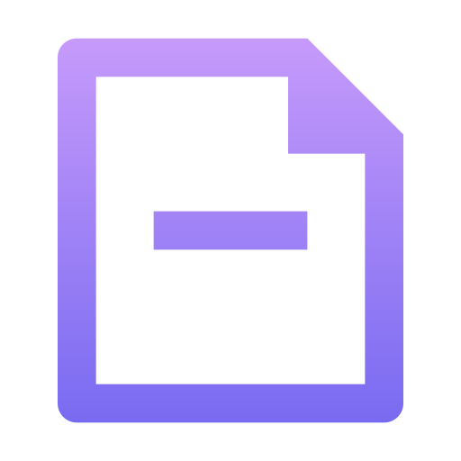 File Generic Gradient Icon