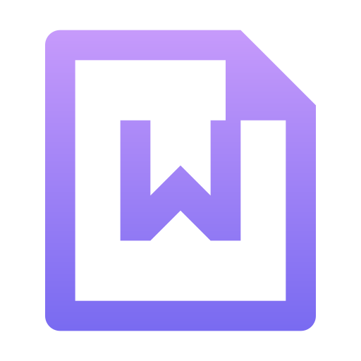 archivo de word icono gratis