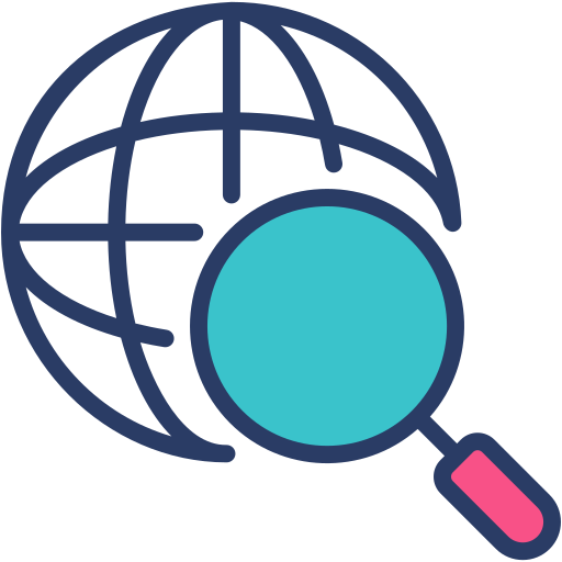 investigación mundial icono gratis