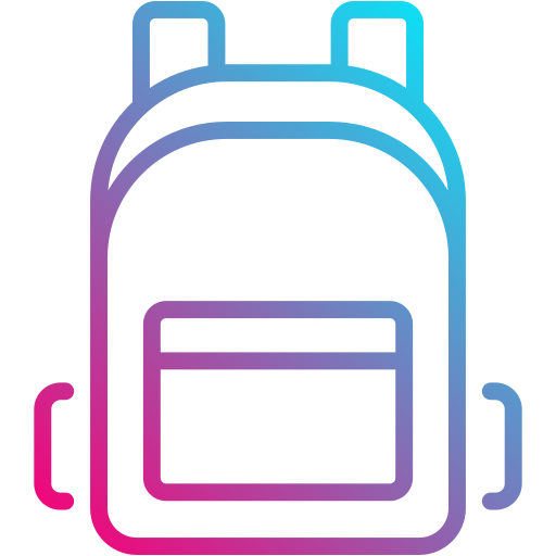 bolsa para la escuela icono gratis