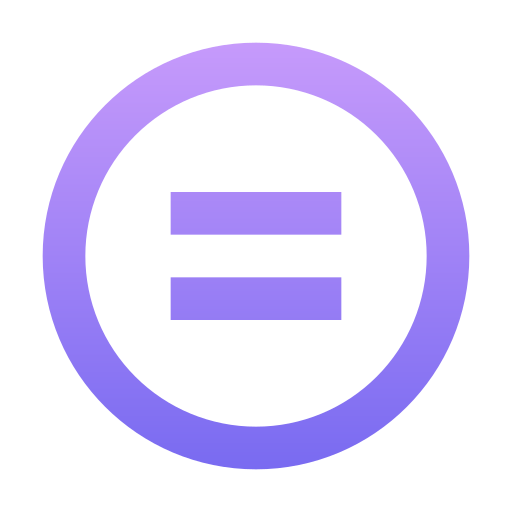 Equal - free icon