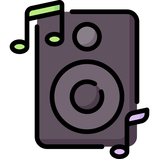 altavoz de música icono gratis