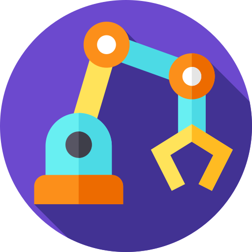 robot industrial icono gratis