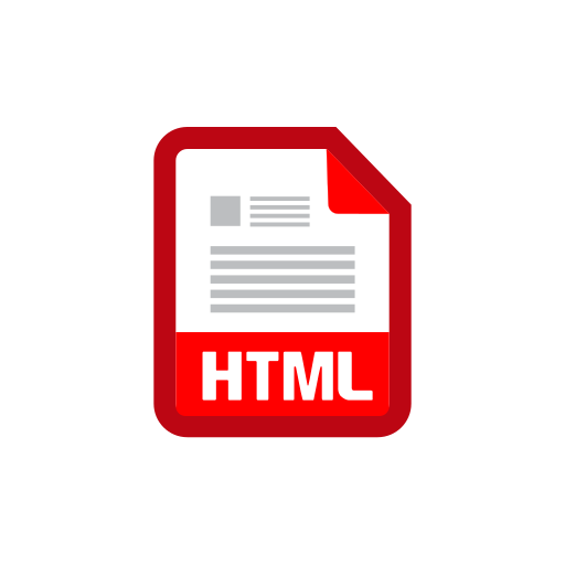 Html file Generic Flat icon