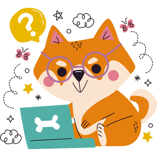 shiba inu gratis sticker