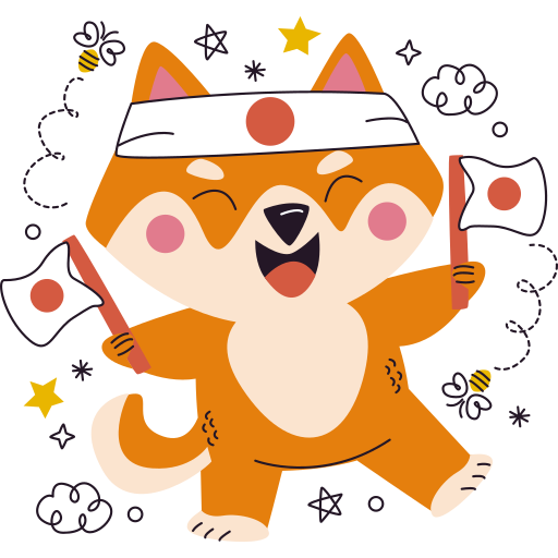 shiba inu gratis sticker