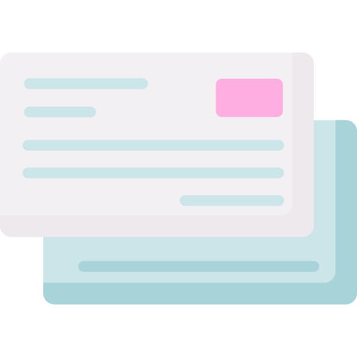 tarjeta postal icono gratis