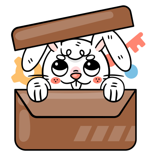 Peeking out free sticker