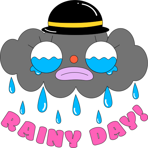Weather free sticker