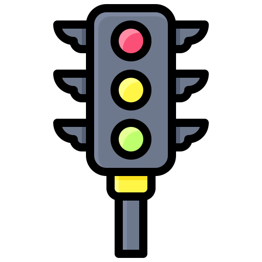 Traffic light Generic Outline Color icon