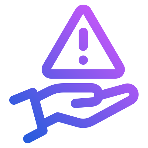 Warning free icon