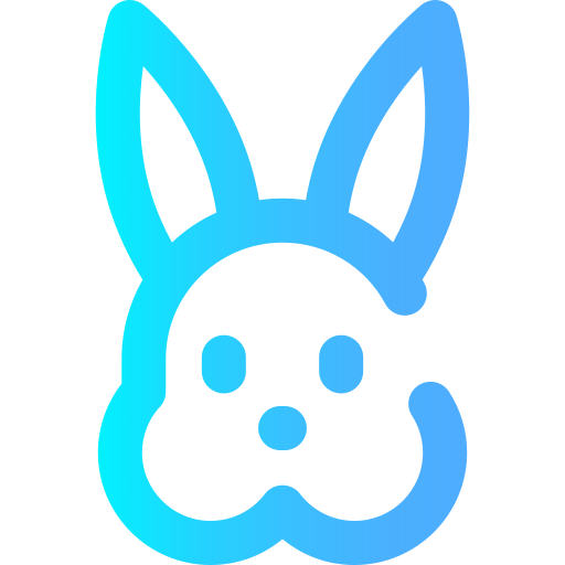 Bunny Super Basic Omission Gradient icon