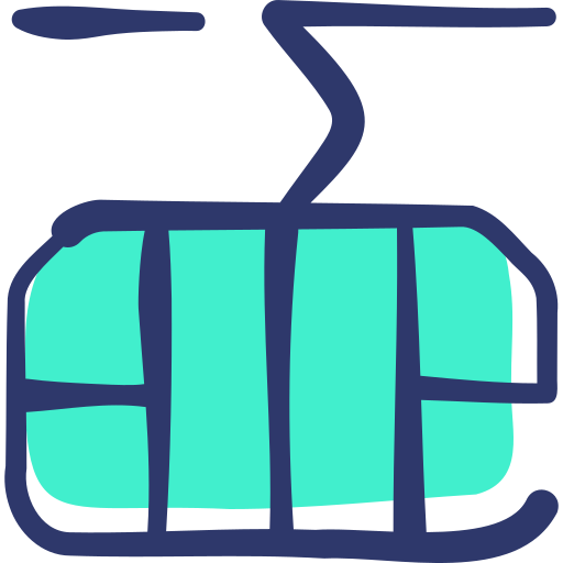 cabina del teleférico icono gratis