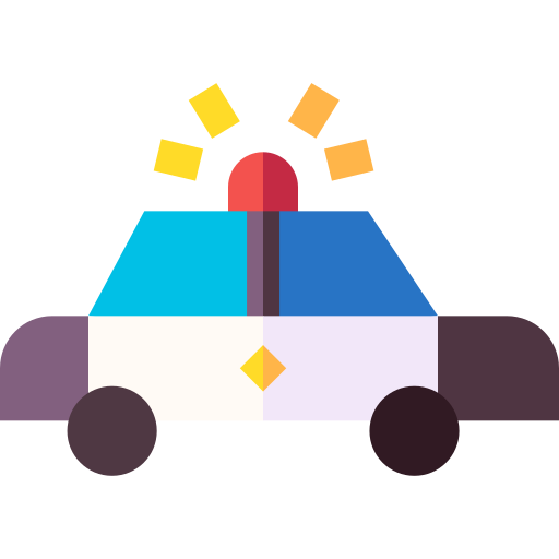 coche de policía icono gratis