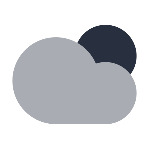 noche nublada icono gratis