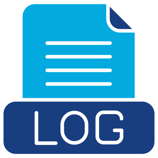 Log file Generic Blue icon