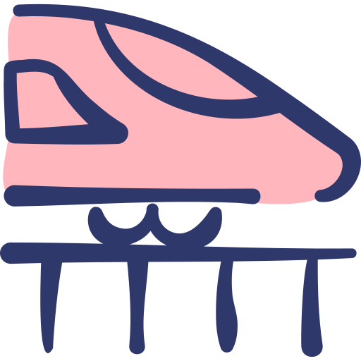High speed train free icon