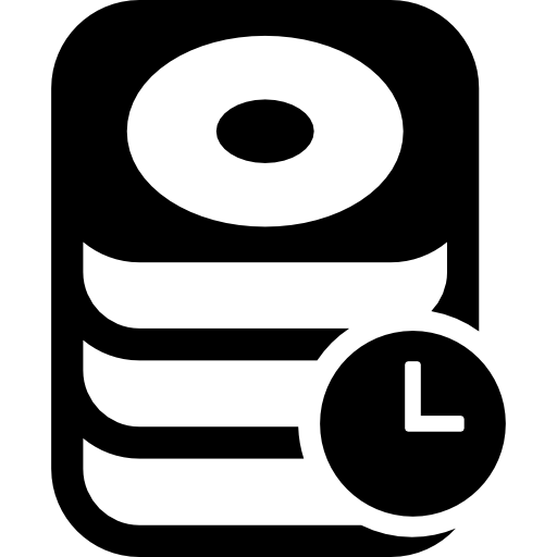 hora de la base de datos icono gratis