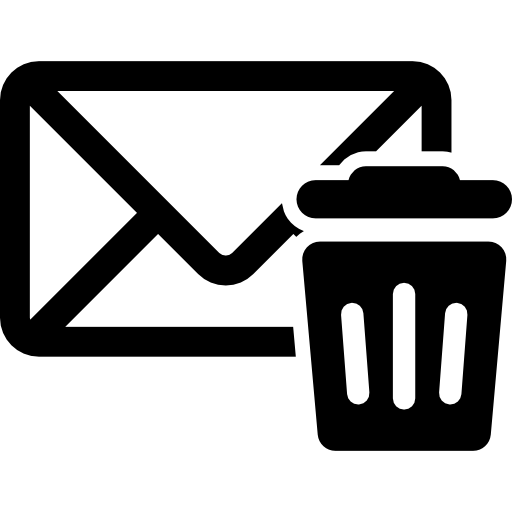 mailbird trash icon next to each message