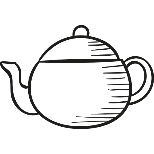 Teapot Facing Left - Free food icons