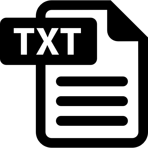 archivo txt icono gratis