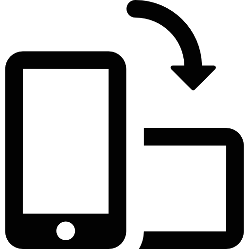 girar smartphone  icono gratis