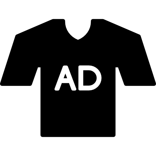 camiseta ad icono gratis