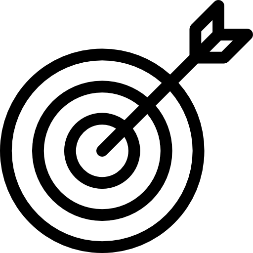 transparent bullseye arrows