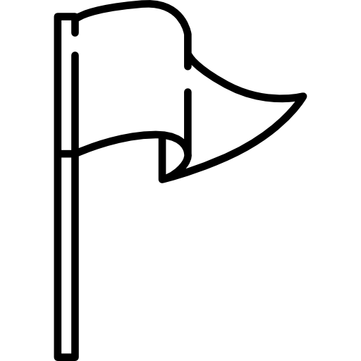 triangle wave flag clip art