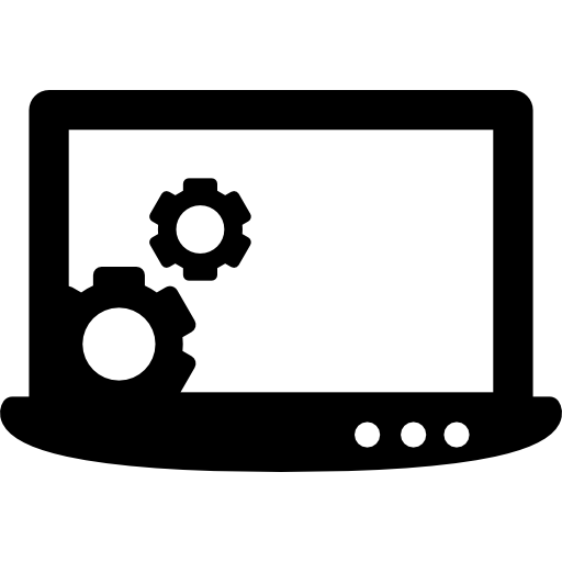configuración del portátil icono gratis