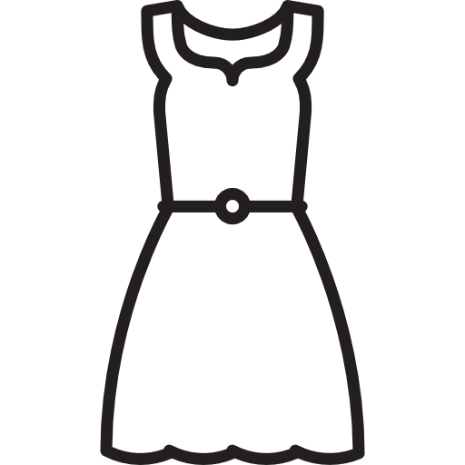 Dress coloring page | Free Printable Coloring Pages