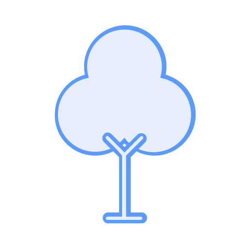 Tree Generic Blue icon