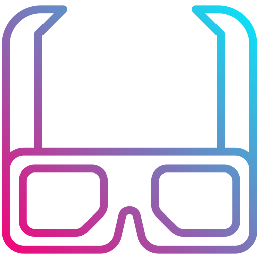 3d glasses free icon