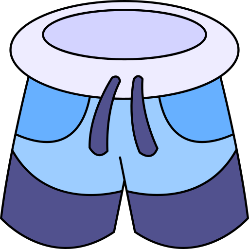 Shorts Generic Thin Outline Color icon