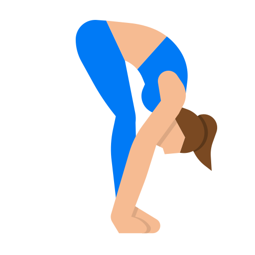 postura de yoga icono gratis