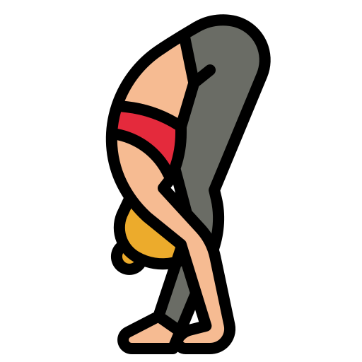 postura de yoga icono gratis