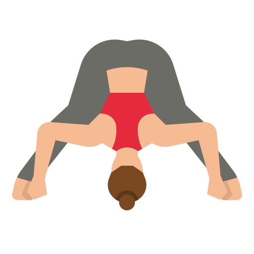 postura de yoga icono gratis