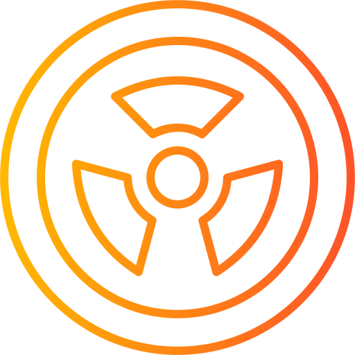 Radiation free icon Radiation free icon
