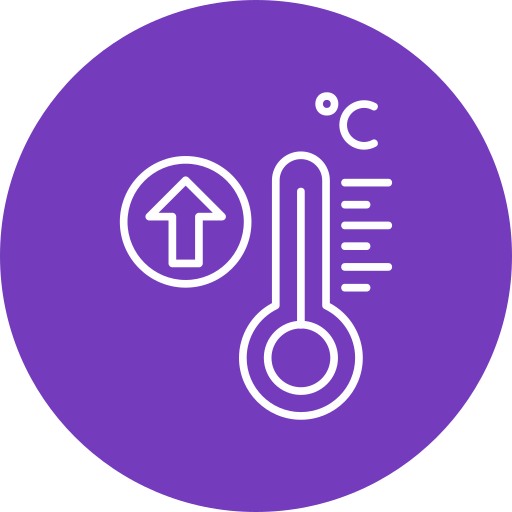 High temperature Generic Flat icon