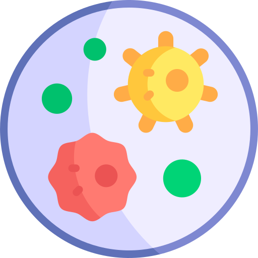 Petri dish Kawaii Flat icon