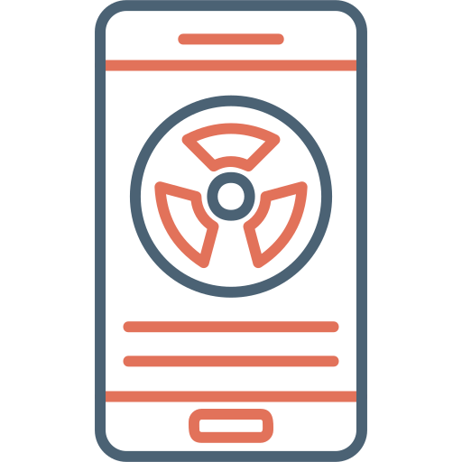 radiación icono gratis