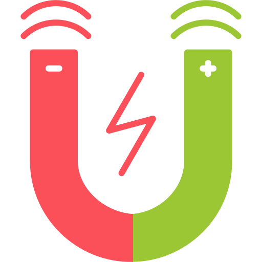 Magnetic field free icon